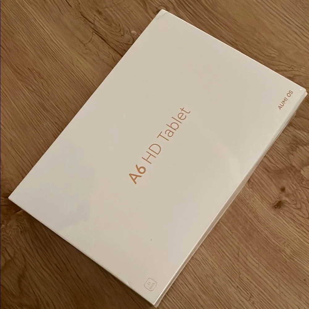 White A6 HD android Tablet with Minimalist Design Brand New NWT